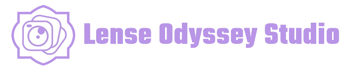 logo violet lense odyssey studio